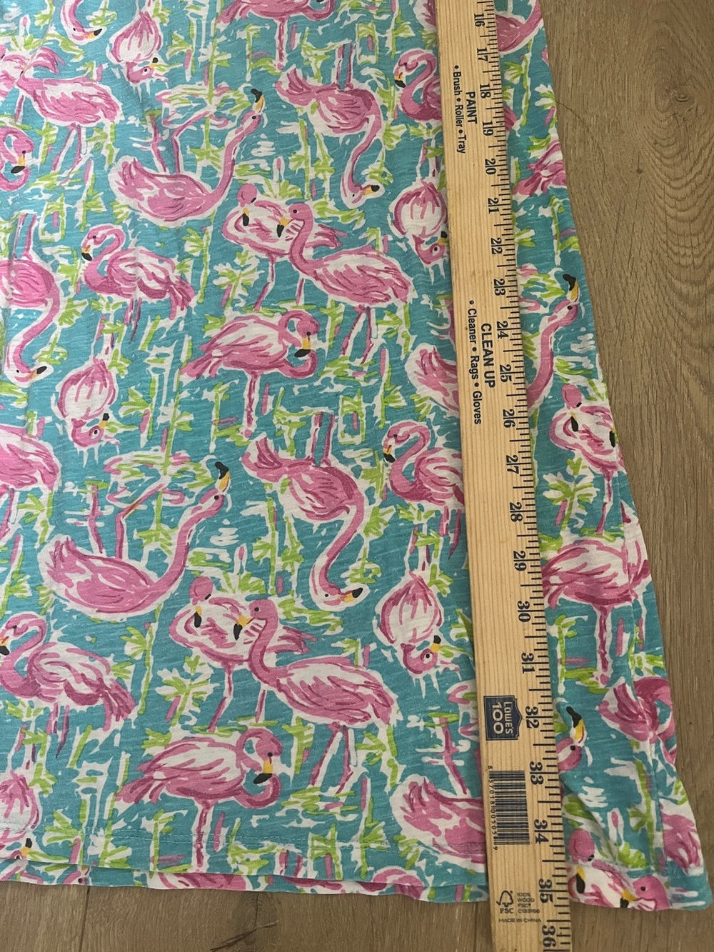 Caribbean Joe Flamingo Tropical Shift Dress Medium | Pink Blue Sleeveless Beach - Picture 16 of 16